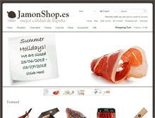 Tablet Screenshot of jamonshop.es